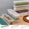 Storage Bottles Rectangular Noodles Box Portable Large Capacity Plastic Pasta Sealed With Cover Spaghetti Container Kitchen