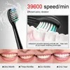 Brosse à dents sonique électrique adulte, Rechargeable, intelligente, Ultra sonique, blanchiment des dents, 8 têtes de brosse, 240329