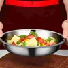 Dinnerware Sets Stainless Steel Soup Bowl Baking Pans Basin For Home The Meals Kitchen Supply Mixing Fruit Washing Travel Gadget