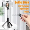 Selfie Monopods Roreta 2024 nouveau trépied pliable sans fil Bluetooth Selfie Stick avec obturateur Bluetooth monopode en acier inoxydable pour tous les téléphones 24329