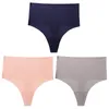 Women's Panties Size Set Lingerie Seamless Female Satin Silk G-strings Underwear Plus Sale Waist Sexy High Thongs Giczi