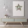 Decoratieve Bloemen Kransen Kunstmatige Stervorm Camellia Krans Pentagram Voor Ophangen Voordeur Muur Raam Party Home Decor Drop De Otzrd