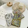 Foulards Petit Floral Été Style Coréen Japonais Pur Coton Foulard Carré Littéraire Mori Fille Bandana Bandeau