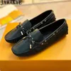 Casual Shoes 2024 Summer Doudou Women Flat Loafers Plus Size Slip-on Walk Runway Formal Business Leather Men