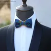 Bow Ties Luxury Feather Bow Tie High-End Business Banquet Bar Host Formal Suit Shirt Accessories Mens Wedding Bowtie Ties Gifts For Men Y240329