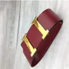 Ceinture de luxe ceinture pour femmes Designer Designer Belt Fashion Belt 7cm Black Red Le cuir en métal boucle