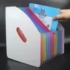 A4 File Folder Desktop Erectable Expanding Document Organizer 13 Pockets Multilayer Rainbow Solid For Paper Notebook 240329