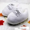 Pantoufles d'hiver en coton chaud unisexe, chaussures confortables en peluche pour la maison, chaussures à enfiler pour les amoureux du pain pelucheux, baskets à Air doux, taille unique