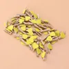 Frames 50 PCS PO Mini Clip Wood Cards-cadeaux CARTANDUM MÉMORANDUM LOVE BAMBOO Baby Vintage Decor