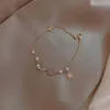 Europese nieuwe en Amerikaanse ster Moon Zirkon Pearl vrouwelijk ontwerp senior flush mode eenvoudige armband sieraden