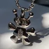 Halsband örhängen Set Robot Doll Pendant Personlighet Hip Hop tröja kedja hoodie smycken Tillbehör Herrens kvinnors mode
