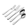 Dinnerware Sets Stainless Steel 20pc Flatware Set: Service For Four With Knife Fork And Spoon