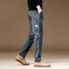 Roupas de marca calças cargo dos homens 97% algodão cor sólida trabalho wear casual calça larga coreano jogger calças masculino 240323