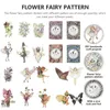 Gift Wrap Flower Fairy Patch klistermärken Dekorativ handbok Vattenflaskplaner Journal Etikett