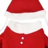 Dog Apparel Pet Cat Christmas Clothes Winter Warm Costumes Funny Santa Claus Dressing Up Jackets Kitten Xmas Year Party Outfits Gift