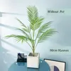 125 cm 13 koppen grote kunstmatige palmboom tropische planten nep palmbladeren plastic monstera tak voor thuis bruiloft decor 240323