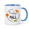 Mugs Hello Fall Thanksgiving Coffee Mug Flower Pumpkin Cup Gift For Cups Autumn Party Farmhouse Decoration Present