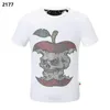 2024 Designer T-shirts Strass Schedel Mannen Hip Hop Streetwear Tee Shirt PLEIN BEER Homme Tshirt Casual Top Tees Klassieke Hoge kwaliteit P7803