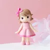 Decorative Figurines Girl Pink Baby Shower Kids Gifts Birthday Party Supplies Bakeware Miniatures Cake Decorating Tools Figurine Topper