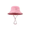 عصرية دلو القبعة مصمم في الهواء الطلق على نطاق واسع قبعات مصمم للرجال للرجال كاسويت كاسويت فاخر وردي وردي برتقالي مصمم إكسسوارات الموضة HG143
