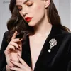 Pins Brooches Fashion High Quality Large Crystal Teardrop Colors Brooch Pins For Women Wedding Bouquets Luxury Collar Accessories Jewelry Gift Y240329