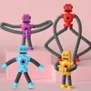 Luminous variable suction cup robot telescopic tube toy giraffe stretch tube new fun puzzle decompression toy