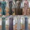 serene HILL Dubai Nude Mermaid Sleevel Luxury Beaded Evening Dres 2024 Formal Gowns With Cape For Women Party GLA72032 b2DD#