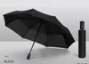 Ombrelli Matic Ombrello Pioggia Donna Uomo Classico Business Tre pieghevole Marca 8 costole Antivento Nero Golf Parasol5123038 Consegna di goccia Dhzqy