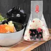 Ensembles de vaisselle 100 pièces sac d'emballage de boule de riz sacs d'emballage d'onigiri japonais sacs de boules micro-ondes