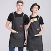 Chef Apr avec poches Cuisine Cook Bib Aprs pour hommes femmes Restaurant Hôtel Serveur Service alimentaire Uniforme 252j #