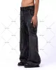 Punk Hip Hop Jeans Hommes Femmes 2023 Streetwear Coast Workwear Style déchiré Lâche Vêtements de mariage Pantalon de vadrouille pour hommes I5qB #