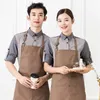 fi Coreano Canvas Cozinha Aprs Mulher Homens Chef À Prova D 'Água Trabalho Apr Grill Restaurante Bar Loja Cafés Beleza Stus Uniforme a2CT #