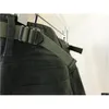 Męskie spodnie armia zielone męskie męskie Wstążka kieszonkowa kombinezon prosta swobodna modna fitness High Street Drop Relivery Clo Dhcy3