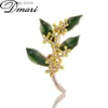 Pins broszki dmari kobiety broszka Enamel Enmel Classy Osmanthus Branch Pins Lapel Pins Flower Ogad Office Party Akcesoria do odzieży Y240329