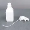 Bouteilles de stockage en plastique pour désinfectant, pompe de pulvérisation à gâchette, bouteille distributrice de savon rechargeable
