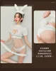 Reggiseni Set Lolita Sexy Classic Girl Cosplay Outfit Bianco Anime giapponese Uniforme Porno Party Per le donne Lingerie sessuale AV