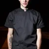 Entrambi i sessi Camicia da cuoco Cucina Uniforme da lavoro Ristorante Mensa Cuoco Giacca Hotel Pasticceria Cafe Cameriere Uniforme da lavoro Stile cerniera B59M #