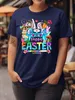 Cott-t-shirt i plus-storlek, påsk, söt kaninspel, ägg, nytt liv createi mönster, avslappnad fi plus-size kvinnors dr e8mt#