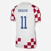 24 25 Nouveau maillot de football Croacia MODRIC national MANDZUKIC PERISIC KOVACIC 2024 Euro Cup Croatie Maillot de football Rakitic Kramaric KALINIC Hommes Enfants Kit uniformes