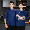 Garçom Apr Lg Restaurante Trabalho Uniforme Cook Jacket Coat Com T-shirt Chef Homens Roupas Manga Hotel Logo Q3NF #