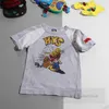 Детская футболка с рисунком лампочки с рисунком, дизайнерские футболки с короткими рукавами и вышивкой букв для мальчиков, летние детские хлопковые повседневные топы Z7419