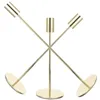 Candle Holders 3pcs Metal Candlestick Taper Candles Holder Wedding Sticks Decor