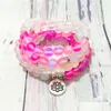 Frisado sn1408 matte rosa sereia quartzo 108 mala pulseira para mulheres de alta qualidade garganta chakra nce yoga contas jóias gota d dhgarden otsl1