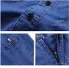 male/female Spring Summer Thin Denim Coveralls Wear Resistant Breathable Reflective Welding Suit Workshop Auto Repair Uniforms J6hz#