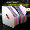 A4 File Folder Desktop Erectable Expanding Document Organizer 13 Pockets Multilayer Rainbow Solid For Paper Notebook 240329