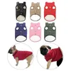 Hundkläder valp kappa jacka lätt att sätta på vindtät för inomhusvandring små hundar