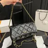 24P Women Designer Medium Fold Hobo Bag Shiny Soft Leather Gold Hardware Wide Woven Chain Diamond Lattice Underarm Shoulder Handbag 28x28cm Four Colors Sacoche