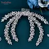 Youlapan Rhineste Pearl Headpiece with Comb Bridal Headwear Wedding Hair Accories Jewelry Woman headdr Bride Tiara HP530 S9DP＃