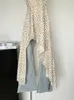 Robes décontractées 2024 coréen sexy chic volants asymétrique haute fente imprimé floral robe longue dames slip mode plage fête de vacances Y2K