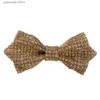 Back Ties New Rhinestone Bow Ties para hombres con lentejuelas de lentejuelas previas con longitud ajustable Variedad gran variedad Tada de cabello de boda para padrinos de boda Y240329